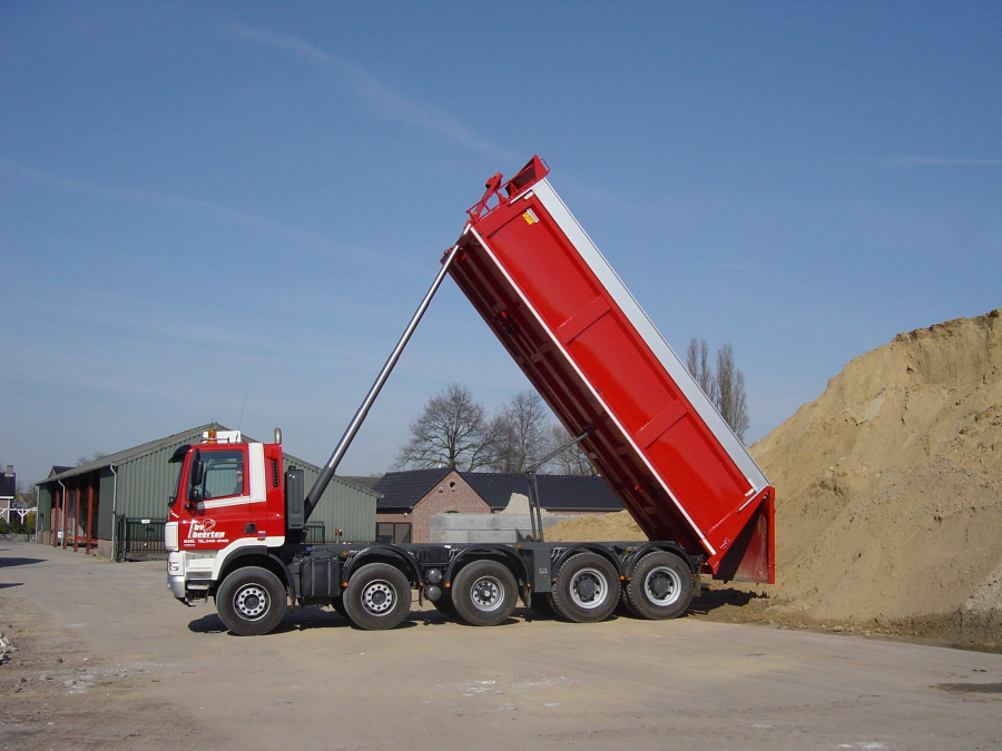 Kantelende containerwagen